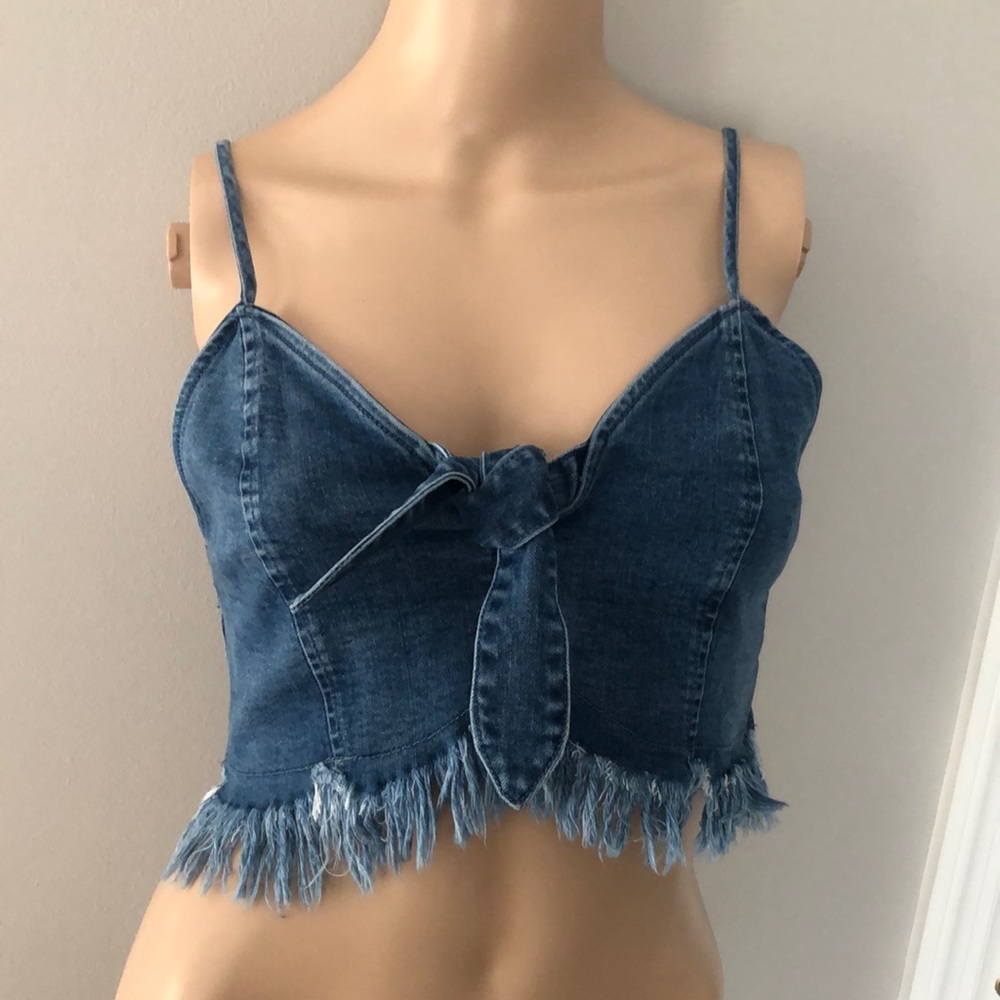 Denim Crop Top